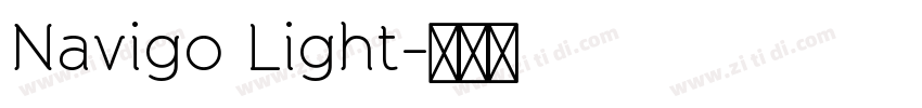 Navigo Light字体转换